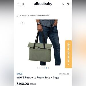 Ready to Roam Tote - Sage